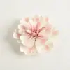 Incensário de Flor de Peônia Artesanal com Base de Flor de Cerâmica Colorida em Degradê, Ornamento de Aromaterapia para Mesa de Casa Presente