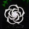 Broche Elegante de Camélia Entrada Oca Luxo Europeu e Americano Zircônio Elegante Pino de Corsage Feminino Exquisito Acessórios de Casaco de Alta Qualidade