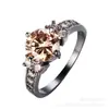 Anillos de Sociedad Transfronterizos Nueva Moda de Lujo Europea y Americana Anillos de Circonita Una Pieza Dropshipping Talla de EE. UU. para Mujer Accesorios para Manos al por Mayor