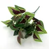 Suministro Directo de Fábrica de 7 Plantas Verdes Simuladas de PVC, Estrellas de Rábano Verde, Hojas Falsas, Regalos, Decoración de Habitación de Boda, Adornos Decorativos