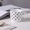 Xícara Empilhável de Cerâmica Estilo Hepburn Nórdico Caneca Geométrica Copo de Água para Escritório Copo de Casal Xícara de Café Criativa Xícara de Chá