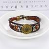 Pulsera Japonesa Antigua de Herramientas para Exteriores Pulsera Tejida de las 12 Constelaciones Popular Pulsera para Hombre Accesorios de Vestir Antiguos