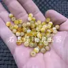 Contas soltas de Jade otimização Jade Huanglong contas redondas soltas quartzo Jade branco amarelo contas soltas pulseira DIY colar contas