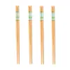 Pauzinhos de bambu com padrão de mármore de cinco cores, resistentes a mofo, conjunto doméstico de alta qualidade com 10 pares, antiderrapantes, um par por pessoa, pauzinhos de bambu