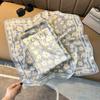 Pañuelo de Seda 70*70 Chifón de Seda Estampado Floral Pañuelo 100% Seda de Morera para Mujer, Pañuelo Cuadrado Pequeño para Atar Bolsos, Venta al por Mayor, Estilo Fresco y Dulce