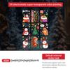 Decorações de Natal Transfronteiriças Floco de Neve Boneco de Neve de Natal Adesivos Eletrostáticos para Janela Layout de Cena Adesivos para Porta de Vidro Novo Estilo