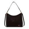 Bolsa Tote de Ombro Feminina Suede Grande Capacidade Estilo Coreano Nova Coleção Primavera/Verão 2026 Corrente Retrô para o Dia a Dia