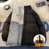 Atacado transfronteiriço 2024 nova jaqueta de algodão dupla face de inverno para homens e mulheres, gola alta, reversível, peça única dropshipping