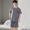 2026 Nuevo Pijama de Verano para Hombre Modal Delgado Manga Corta Shorts Sensación Fresca de Verano Ropa para el Hogar Conjunto de Tallas Grandes