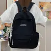 Mochila Escolar Lisa de Color Sólido para Estudiantes de Preparatoria y Universidad Mujeres, Mochila de Computadora Ligera y que Reduce la Carga para Viajes, Mochila Versátil para el Campus para Hombres
