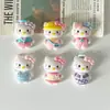 Diario de Disfraces Dibujo Animado Colgante de Kt Cat Anillo de Natación Llavero de Kt Cat Muñeca de Plástico Blando Colgante de Muñeca Accesorios de Imán para Refrigerador