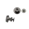 Clavos de Pie para Bolsas, Hebillas Decorativas Planas de Metal, Clavos de Pie Redondos con Tornillo, Hebillas de Accesorios para Ropa, Clavos de Pie con Tornillo para Base de Bolsas
