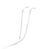 Joyería Estilo Europeo Chapada en Plata de Ley Cadena Serpiente de 1MM con Cierre Cadena Hueso de Serpiente Moda Nuevo Estilo Chapada en Plata de Ley Collar Hueso de Dragón Hueso de Serpiente