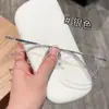 Armações de óculos polygonais sem aro em titânio, estilosas e casuais, atacado de Danyang, podem ser equipadas com lentes de grau, 20235