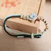 Pulseras Tejidas a Mano con Cordones Tejidos a Mano de Ocho Hilos para Hombres y Mujeres, Joyería DIY Desmontable, Personalizable