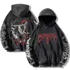 Sudadera Lavada Retro Gótica con Estampado de Diente Divertido, Jersey de Manga Larga Retro Harajuku para Hombres y Mujeres, Milenio