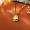 Fabricante Directo Collar Colgante de Perlas Naturales de Agua Dulce Estilo Mediados de Siglo Jardín Monet Moda Retro Cadena para Clavícula de Gama Alta