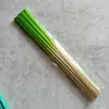 Regalos de Construcción de Equipo DIY de Tejido de Bambú Estilo Chino, Materiales DIY Hechos a Mano por Estudiantes para Tejido de Bambú, Tiras de Bambú de Colores, Color Degradado, Abanico Hecho por Uno Mismo