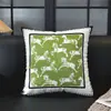Almohada Decorativa de Lujo Ligero Americano Color Té con Leche Jacquard de Terciopelo de Alta Calidad Cubierta para Cojín de Respaldo de Sofá, Sala de Estar, Mesita de Noche Estilo Moderno de Mediados de Siglo