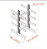 Estantería Cantilever de un solo/doble lado, de alta resistencia, con tubería de acero y aluminio, para almacenamiento en fábrica, almacén y taller