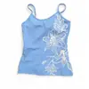 EBay comércio exterior moda estilo férias sexy justo com estampa retrô regata verão casual moda blusa de moletom