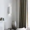 Lámpara de pared con fondo luminoso hacia arriba y hacia abajo, moderna, minimalista, para dormitorio, mesita de noche, pasillo, escaleras, vestíbulo, lámpara de pared cilíndrica