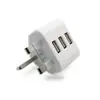 Venda Direta de Fábrica Adaptador Padrão Britânico 5V1A Carregador Triângulo Cabeça de Carregamento USB Celular Três Portas Versão de Hong Kong 2A Transfronteiriço