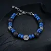 Estilo europeo y americano, pulsera de acero de titanio transfronteriza que no se decolora, ajustable, con un tacto lujoso y de alta gama, adecuada tanto para hombres como para mujeres, un accesorio moderno y versátil