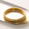 Pulseira Larga de Aço Titânio Elástico Dourado Osso de Cobra Feminina Europeia e Americana Nicho Exagerada Prata Metal Empilhada Pulseira Pulseira
