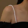 Sutiã Popular com Ajuste de Strass em Várias Fileiras Alças Invisíveis para Vestido de Noiva Acessórios de Vestuário Alças de Metal Atacado