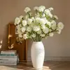 Flores de clavel artificiales, arreglos decorativos para la sala de estar, arreglos de flores de clavel para el comedor, flores artificiales en jarrones, ramos de un solo tallo
