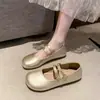 Zapatos Mary Jane de Hada Estilo Francés de Moda para Mujer 2026 Nuevo Estilo Zapatos Planos de Una Sola Correa para Falda Primavera/Otoño Hebilla Versátil