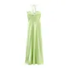 Z Estilo Europeu e Americano Transfronteiriço 2026 Nova Moda Elegante Roupas Femininas Atacado Ajuste Slim Vestido Midi Texturizado 2861332