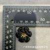 Accesorios para zapatos y sombreros hechos a mano con diseño de flor de aceite y gota de diamante de moda, cosidos a mano, accesorios de bricolaje.