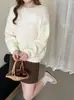 Tricô Floral Tridimensional para Indústria Pesada 2026 Outono/Inverno Novo Estilo Coreano Suave Macio Fofo Suéter Pulôver para Mulheres Tendência
