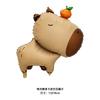 Balão de filme de alumínio capivara fosco novo de desenho animado transfronteiriço balão de decoração de festa de aniversário atacado