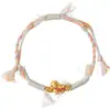 Nuevo Pulsera de Hilo de Algodón Estilo Chino Flor de Loto Paz y Alegría DIY Hecho a Mano Joyería de Estilo Étnico Cuerda Multicolor Venta al por Mayor