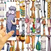 30 piezas de marcapáginas divertidos de animales, estilo caricatura, papelería creativa para diarios, marcadores de lectura para estudiantes, marcapáginas de papel exquisitos