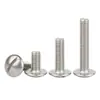 Tornillos Máquina de Cabeza Plana de Acero Inoxidable 304 con Cabeza Ranurada, Tornillos Máquina de Cabeza Plana Grande, Tornillos Máquina, Sujetadores