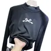 Camiseta Térmica para Niñas de Otoño e Invierno con Mangas Largas y Cuello Semi-Alto, Capa Base para Niños Mayores, Ropa Interior Auto-Calentable Moderna