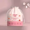Bolsa de Embalaje Universal para Toalla Facial, Toalla Suave de Algodón con Cordón de Plástico Translúcido Peva Cinta con Cordón Impermeable Bolsa para Colgar