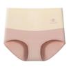 Ropa interior de algodón de contraste de cintura alta para mujer, cobertura completa de cadera, cómoda, transpirable, 100% algodón puro, entrepierna antibacteriana, levanta vientre y glúteos, shorts triangulares