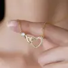 Aliexpress Cadena para Clavícula de Mujer con Colgante de Símbolo Infinito y Forma de Corazón, Nuevo Estilo Europeo y Americano, Sencillo, Gama Alta