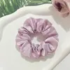 Accesorios para el Cabello Transfronterizos Europeos y Americanos Scrunchie de Satén de Color Sólido Scrunchie Grande Retro Francés Cinta Elástica Grande Simple para el Cabello