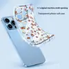 Processamento e Produção de Novos Modelos de Capas de Celular Florais Frescas e Simples para Apple 17/18 Pro Max, Conjunto Atacado de Capas de Celular de Verão