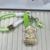 Concha de Água Ouro Puro 999 Lingote Deus da Riqueza Fortuna Chaveiro Corrente de Celular Pingente Pingente de Bolsa Desenho Animado