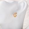 Brincos Elegantes Franceses Vazados com Fileira Diagonal de Diamantes, Argolas de Orelha, Zircônia Cheia de Diamantes, Brincos Elegantes de Luxo Acessível, Argolas de Orelha da Moda e Personalizadas