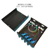 Caja terminal de fibra óptica de 4 puertos, 8 puertos, 12 puertos, 16 núcleos, 24 núcleos, conector cuadrado SC, conector circular FC, juego completo, para escritorio y montaje en pared