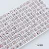Pedras Strass Quadradas Pequenas 6mm para Nail Art Dongzhou, Strass 3D Super Brilhantes Quadrados e com Cantos Arredondados de Fundo Pontiagudo para Decorações de Nail Art