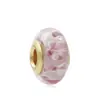 Huiyue joias novo longo série Flor de Pessegueiro acessórios de pulseira contas de vidro flor furo grande fio contas de cristal
